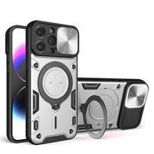 Load image into Gallery viewer, CD Texture Sliding Camshield Magnetic Holder Phone Case, For iPhone 14 Pro Max, For iPhone 13 Pro Max, For iPhone 13 Pro, For iPhone 13, For iPhone 12, For iPhone 12 Pro Max, For iPhone 12 Pro, For iPhone 11 Pro Max