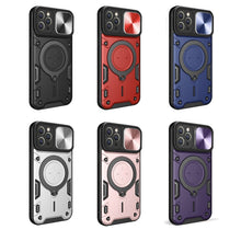 Load image into Gallery viewer, CD Texture Sliding Camshield Magnetic Holder Phone Case, For iPhone 12 Pro, For iPhone 11 Pro Max, For iPhone 11, For iPhone 11 Pro