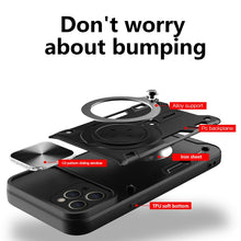Load image into Gallery viewer, CD Texture Sliding Camshield Magnetic Holder Phone Case, For iPhone 12 Pro, For iPhone 11 Pro Max, For iPhone 11, For iPhone 11 Pro
