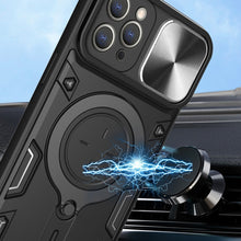 Load image into Gallery viewer, CD Texture Sliding Camshield Magnetic Holder Phone Case, For iPhone 12 Pro, For iPhone 11 Pro Max, For iPhone 11, For iPhone 11 Pro