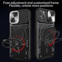 Load image into Gallery viewer, CD Texture Sliding Camshield Magnetic Holder Phone Case, For iPhone 12 Pro, For iPhone 11 Pro Max, For iPhone 11, For iPhone 11 Pro