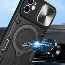 Load image into Gallery viewer, CD Texture Sliding Camshield Magnetic Holder Phone Case, For iPhone 11, For iPhone 11 Pro