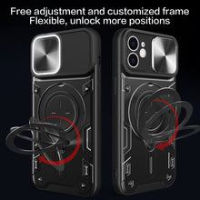 Load image into Gallery viewer, CD Texture Sliding Camshield Magnetic Holder Phone Case, For iPhone 11, For iPhone 11 Pro