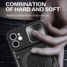 Load image into Gallery viewer, CD Texture Sliding Camshield Magnetic Holder Phone Case, For iPhone 11, For iPhone 11 Pro