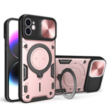 Load image into Gallery viewer, CD Texture Sliding Camshield Magnetic Holder Phone Case, For iPhone 12 Pro, For iPhone 11 Pro Max, For iPhone 11, For iPhone 11 Pro
