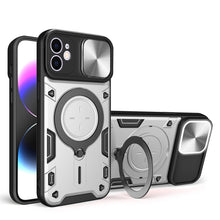 Load image into Gallery viewer, CD Texture Sliding Camshield Magnetic Holder Phone Case, For iPhone 12 Pro, For iPhone 11 Pro Max, For iPhone 11, For iPhone 11 Pro