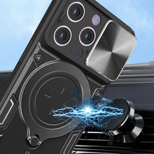 Load image into Gallery viewer, CD Texture Sliding Camshield Magnetic Holder Phone Case, For iPhone 14, For iPhone 14 Pro, For iPhone 14 Pro Max, For iPhone 13 Pro Max, For iPhone 13 Pro, For iPhone 13, For iPhone 12, For iPhone 12 Pro Max