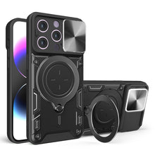Load image into Gallery viewer, CD Texture Sliding Camshield Magnetic Holder Phone Case, For iPhone 14, For iPhone 14 Pro, For iPhone 14 Pro Max, For iPhone 13 Pro Max, For iPhone 13 Pro, For iPhone 13, For iPhone 12, For iPhone 12 Pro Max