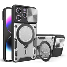 Load image into Gallery viewer, CD Texture Sliding Camshield Magnetic Holder Phone Case, For iPhone 14, For iPhone 14 Pro, For iPhone 14 Pro Max, For iPhone 13 Pro Max, For iPhone 13 Pro, For iPhone 13, For iPhone 12, For iPhone 12 Pro Max