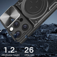 Load image into Gallery viewer, CD Texture Sliding Camshield Magnetic Holder Phone Case, For iPhone 16 Pro, For iPhone 16 Plus, For iPhone 16, For iPhone 15 Pro Max, For iPhone 15 Pro, For iPhone 15 Plus, For iPhone 15, For iPhone 14 Plus