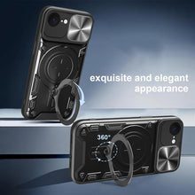 Load image into Gallery viewer, CD Texture Sliding Camshield Magnetic Holder Phone Case, For iPhone 17e / 16e, For iPhone 17 Pro Max, For iPhone 17 Pro, For iPhone 17, For iPhone Air, For iPhone 16 Pro Max, For iPhone 16 Pro, For iPhone 16 Plus