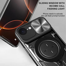 Load image into Gallery viewer, CD Texture Sliding Camshield Magnetic Holder Phone Case, For iPhone 17e / 16e, For iPhone 17 Pro Max, For iPhone 17 Pro, For iPhone 17, For iPhone Air, For iPhone 16 Pro Max, For iPhone 16 Pro, For iPhone 16 Plus
