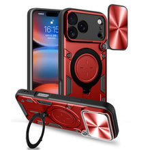 Load image into Gallery viewer, CD Texture Sliding Camshield Magnetic Holder Phone Case, For iPhone 17e / 16e, For iPhone 17 Pro Max, For iPhone 17 Pro, For iPhone 17, For iPhone Air, For iPhone 16 Pro Max, For iPhone 16 Pro, For iPhone 16 Plus