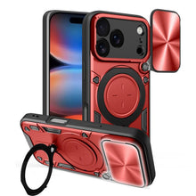 Load image into Gallery viewer, CD Texture Sliding Camshield Magnetic Holder Phone Case, For iPhone 17e / 16e, For iPhone 17 Pro Max, For iPhone 17 Pro, For iPhone 17, For iPhone Air, For iPhone 16 Pro Max, For iPhone 16 Pro, For iPhone 16 Plus