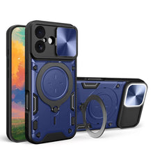 Load image into Gallery viewer, CD Texture Sliding Camshield Magnetic Holder Phone Case, For iPhone 17e / 16e, For iPhone 17 Pro Max, For iPhone 17 Pro, For iPhone 17, For iPhone Air, For iPhone 16 Pro Max, For iPhone 16 Pro, For iPhone 16 Plus