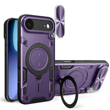 Load image into Gallery viewer, CD Texture Sliding Camshield Magnetic Holder Phone Case, For iPhone 17e / 16e, For iPhone 17 Pro Max, For iPhone 17 Pro, For iPhone 17, For iPhone Air, For iPhone 16 Pro Max, For iPhone 16 Pro, For iPhone 16 Plus