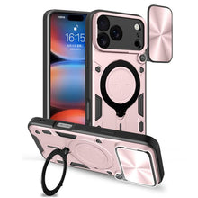 Load image into Gallery viewer, CD Texture Sliding Camshield Magnetic Holder Phone Case, For iPhone 18 Pro, For iPhone 18 Pro Max, For iPhone 17e / 16e, For iPhone 17 Pro Max, For iPhone 17 Pro, For iPhone 17, For iPhone Air, For iPhone 16 Pro Max