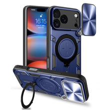 Load image into Gallery viewer, CD Texture Sliding Camshield Magnetic Holder Phone Case, For iPhone 18 Pro, For iPhone 18 Pro Max, For iPhone 17e / 16e, For iPhone 17 Pro Max, For iPhone 17 Pro, For iPhone 17, For iPhone Air, For iPhone 16 Pro Max