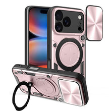 Load image into Gallery viewer, CD Texture Sliding Camshield Magnetic Holder Phone Case, For iPhone 18 Pro, For iPhone 18 Pro Max, For iPhone 17e / 16e, For iPhone 17 Pro Max, For iPhone 17 Pro, For iPhone 17, For iPhone Air, For iPhone 16 Pro Max