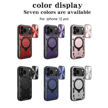 Load image into Gallery viewer, CD Texture Sliding Camshield Magnetic Holder Phone Case, For iPhone 18 Pro, For iPhone 18 Pro Max, For iPhone 17e / 16e, For iPhone 17 Pro Max, For iPhone 17 Pro, For iPhone 17, For iPhone Air, For iPhone 16 Pro Max