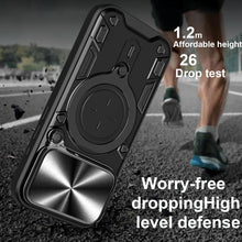 Load image into Gallery viewer, CD Texture Sliding Camshield Magnetic Holder Phone Case, For iPhone 18 Pro, For iPhone 18 Pro Max, For iPhone 17e / 16e, For iPhone 17 Pro Max, For iPhone 17 Pro, For iPhone 17, For iPhone Air, For iPhone 16 Pro Max