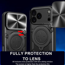 Load image into Gallery viewer, CD Texture Sliding Camshield Magnetic Holder Phone Case, For iPhone 18 Pro, For iPhone 18 Pro Max, For iPhone 17e / 16e, For iPhone 17 Pro Max, For iPhone 17 Pro, For iPhone 17, For iPhone Air, For iPhone 16 Pro Max