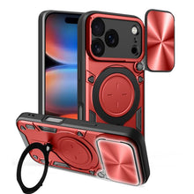 Load image into Gallery viewer, CD Texture Sliding Camshield Magnetic Holder Phone Case, For iPhone 18 Pro, For iPhone 18 Pro Max, For iPhone 17e / 16e, For iPhone 17 Pro Max, For iPhone 17 Pro, For iPhone 17, For iPhone Air, For iPhone 16 Pro Max