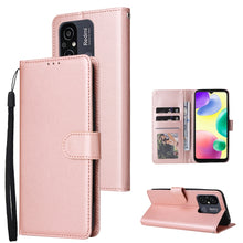 Load image into Gallery viewer, Multifunctional 3 Card Slots Leather Phone Case, For Xiaomi Redmi 11A 4G, For Xiaomi Redmi 12C