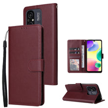 Load image into Gallery viewer, Multifunctional 3 Card Slots Leather Phone Case, For Xiaomi Redmi 11A 4G, For Xiaomi Redmi 12C