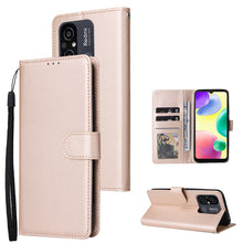 Load image into Gallery viewer, Multifunctional 3 Card Slots Leather Phone Case, For Xiaomi Redmi 11A 4G, For Xiaomi Redmi 12C