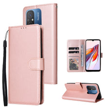 Load image into Gallery viewer, Multifunctional 3 Card Slots Leather Phone Case, For Xiaomi Redmi 11A 4G, For Xiaomi Redmi 12C