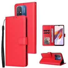 Load image into Gallery viewer, Multifunctional 3 Card Slots Leather Phone Case, For Xiaomi Redmi 11A 4G, For Xiaomi Redmi 12C