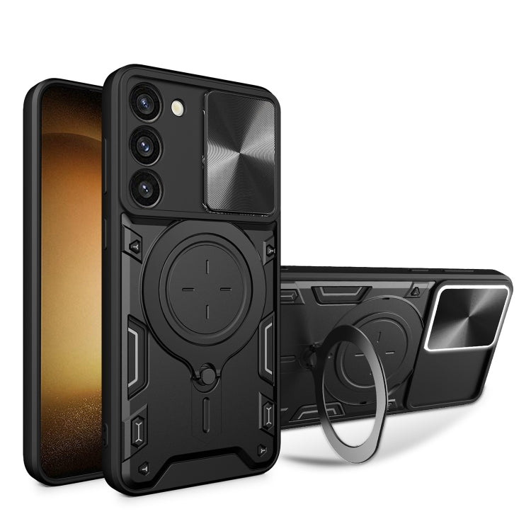CD Texture Sliding Camshield Magnetic Holder Phone Case, For Samsung Galaxy S23+ 5G, For Samsung Galaxy S23 5G, For Samsung Galaxy S20 FE, For Samsung Galaxy A73 5G, For Samsung Galaxy A33 5G, For Samsung Galaxy A13 4G, For Samsung Galaxy S22 Ultra 5G ...