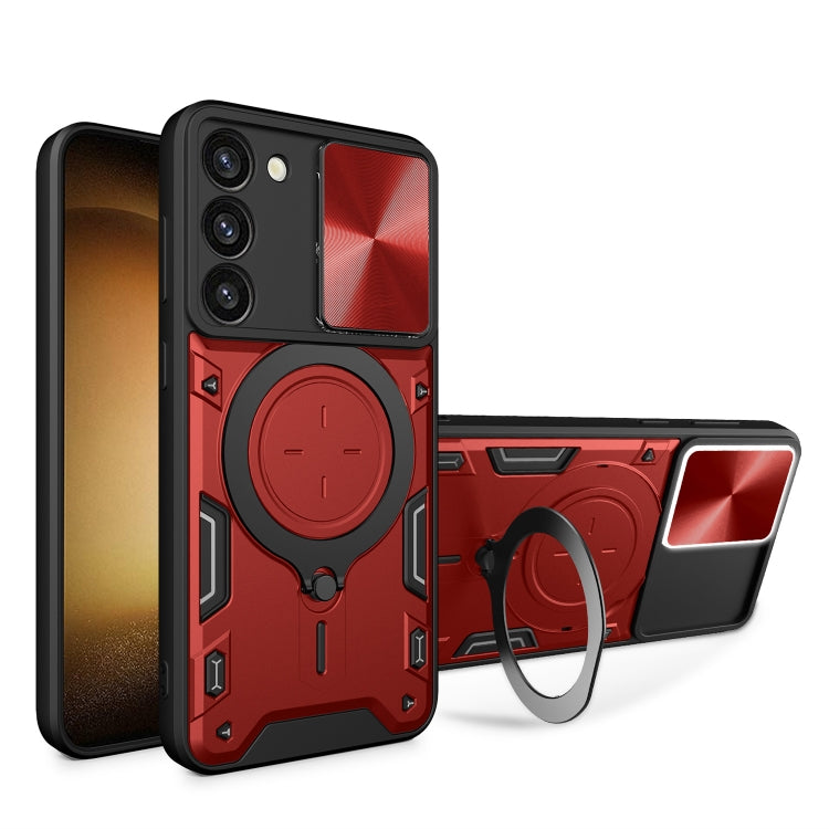 CD Texture Sliding Camshield Magnetic Holder Phone Case, For Samsung Galaxy S23+ 5G, For Samsung Galaxy S23 5G, For Samsung Galaxy S20 FE, For Samsung Galaxy A73 5G, For Samsung Galaxy A33 5G, For Samsung Galaxy A13 4G, For Samsung Galaxy S22 Ultra 5G ...