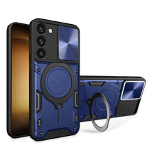 Load image into Gallery viewer, CD Texture Sliding Camshield Magnetic Holder Phone Case, For Samsung Galaxy S23+ 5G, For Samsung Galaxy S23 5G, For Samsung Galaxy S20 FE, For Samsung Galaxy A73 5G, For Samsung Galaxy A33 5G, For Samsung Galaxy A13 4G, For Samsung Galaxy S22 Ultra 5G ...