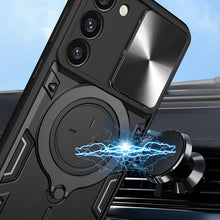 Load image into Gallery viewer, CD Texture Sliding Camshield Magnetic Holder Phone Case, For Samsung Galaxy S23+ 5G, For Samsung Galaxy S23 5G, For Samsung Galaxy S20 FE, For Samsung Galaxy A73 5G, For Samsung Galaxy A33 5G, For Samsung Galaxy A13 4G, For Samsung Galaxy S22 Ultra 5G ...