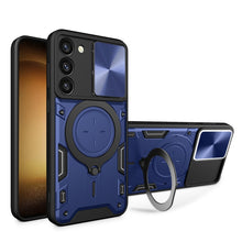 Load image into Gallery viewer, CD Texture Sliding Camshield Magnetic Holder Phone Case, For Samsung Galaxy S23+ 5G, For Samsung Galaxy S23 5G, For Samsung Galaxy S20 FE, For Samsung Galaxy A73 5G, For Samsung Galaxy A33 5G, For Samsung Galaxy A13 4G, For Samsung Galaxy S22 Ultra 5G ...