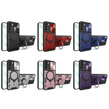 Load image into Gallery viewer, CD Texture Sliding Camshield Magnetic Holder Phone Case, For Samsung Galaxy S22 5G, For Samsung Galaxy A13 5G, For Samsung Galaxy A03s, For Samsung Galaxy A53, For Samsung Galaxy S21 5G, For Samsung Galaxy S21+ 5G, For Samsung Galaxy S21 Ultra 5G