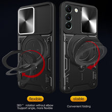 Load image into Gallery viewer, CD Texture Sliding Camshield Magnetic Holder Phone Case, For Samsung Galaxy S22 5G, For Samsung Galaxy A13 5G, For Samsung Galaxy A03s, For Samsung Galaxy A53, For Samsung Galaxy S21 5G, For Samsung Galaxy S21+ 5G, For Samsung Galaxy S21 Ultra 5G