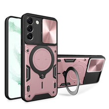 Load image into Gallery viewer, CD Texture Sliding Camshield Magnetic Holder Phone Case, For Samsung Galaxy S23+ 5G, For Samsung Galaxy S23 5G, For Samsung Galaxy S20 FE, For Samsung Galaxy A73 5G, For Samsung Galaxy A33 5G, For Samsung Galaxy A13 4G, For Samsung Galaxy S22 Ultra 5G ...