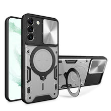 Load image into Gallery viewer, CD Texture Sliding Camshield Magnetic Holder Phone Case, For Samsung Galaxy S23+ 5G, For Samsung Galaxy S23 5G, For Samsung Galaxy S20 FE, For Samsung Galaxy A73 5G, For Samsung Galaxy A33 5G, For Samsung Galaxy A13 4G, For Samsung Galaxy S22 Ultra 5G ...