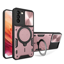 Load image into Gallery viewer, CD Texture Sliding Camshield Magnetic Holder Phone Case, For Samsung Galaxy S22 5G, For Samsung Galaxy A13 5G, For Samsung Galaxy A03s, For Samsung Galaxy A53, For Samsung Galaxy S21 5G, For Samsung Galaxy S21+ 5G, For Samsung Galaxy S21 Ultra 5G