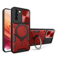Load image into Gallery viewer, CD Texture Sliding Camshield Magnetic Holder Phone Case, For Samsung Galaxy S22 5G, For Samsung Galaxy A13 5G, For Samsung Galaxy A03s, For Samsung Galaxy A53, For Samsung Galaxy S21 5G, For Samsung Galaxy S21+ 5G, For Samsung Galaxy S21 Ultra 5G
