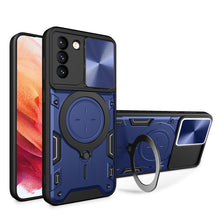 Load image into Gallery viewer, CD Texture Sliding Camshield Magnetic Holder Phone Case, For Samsung Galaxy S22 5G, For Samsung Galaxy A13 5G, For Samsung Galaxy A03s, For Samsung Galaxy A53, For Samsung Galaxy S21 5G, For Samsung Galaxy S21+ 5G, For Samsung Galaxy S21 Ultra 5G