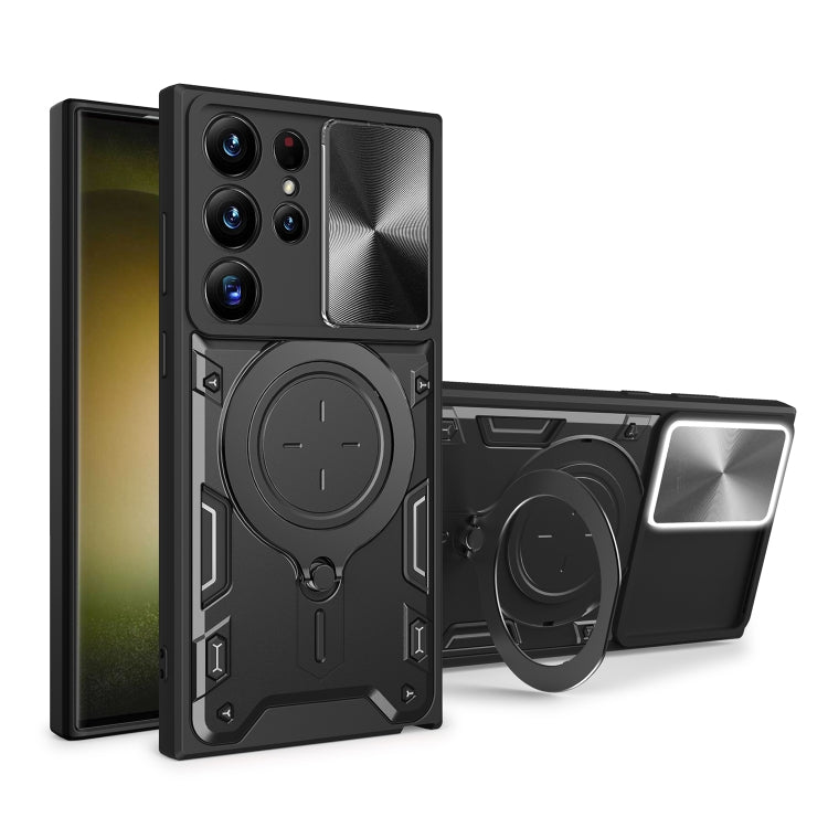 CD Texture Sliding Camshield Magnetic Holder Phone Case, For Samsung Galaxy S24 FE 5G, For Samsung Galaxy S24+ 5G, For Samsung Galaxy S24 5G, For Samsung Galaxy A24 4G, For Samsung Galaxy A23 5G, For Samsung Galaxy A34 5G, For Samsung Galaxy A54 5G    ...