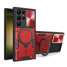 Load image into Gallery viewer, CD Texture Sliding Camshield Magnetic Holder Phone Case, For Samsung Galaxy S22 5G, For Samsung Galaxy A13 5G, For Samsung Galaxy A03s, For Samsung Galaxy A53, For Samsung Galaxy S21 5G, For Samsung Galaxy S21+ 5G, For Samsung Galaxy S21 Ultra 5G