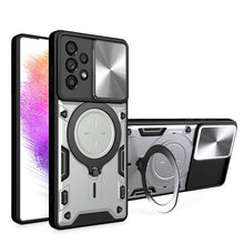 Load image into Gallery viewer, CD Texture Sliding Camshield Magnetic Holder Phone Case, For Samsung Galaxy S23+ 5G, For Samsung Galaxy S23 5G, For Samsung Galaxy S20 FE, For Samsung Galaxy A73 5G, For Samsung Galaxy A33 5G, For Samsung Galaxy A13 4G, For Samsung Galaxy S22 Ultra 5G ...