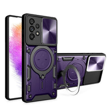 Load image into Gallery viewer, CD Texture Sliding Camshield Magnetic Holder Phone Case, For Samsung Galaxy S23+ 5G, For Samsung Galaxy S23 5G, For Samsung Galaxy S20 FE, For Samsung Galaxy A73 5G, For Samsung Galaxy A33 5G, For Samsung Galaxy A13 4G, For Samsung Galaxy S22 Ultra 5G ...
