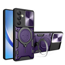 Load image into Gallery viewer, CD Texture Sliding Camshield Magnetic Holder Phone Case, For Samsung Galaxy S24 FE 5G, For Samsung Galaxy S24+ 5G, For Samsung Galaxy S24 5G, For Samsung Galaxy A24 4G, For Samsung Galaxy A23 5G, For Samsung Galaxy A34 5G, For Samsung Galaxy A54 5G    ...