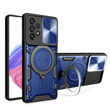 Load image into Gallery viewer, CD Texture Sliding Camshield Magnetic Holder Phone Case, For Samsung Galaxy S23+ 5G, For Samsung Galaxy S23 5G, For Samsung Galaxy S20 FE, For Samsung Galaxy A73 5G, For Samsung Galaxy A33 5G, For Samsung Galaxy A13 4G, For Samsung Galaxy S22 Ultra 5G ...